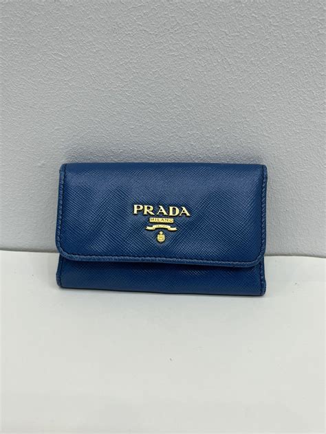 prada schlüsseltasche|Prada Saffiano Leather Key Case .